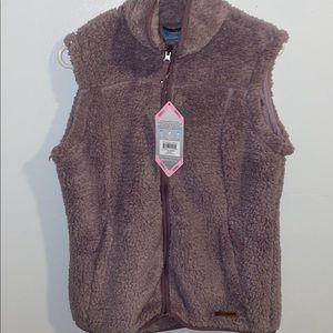 Light purple fuzzy vest